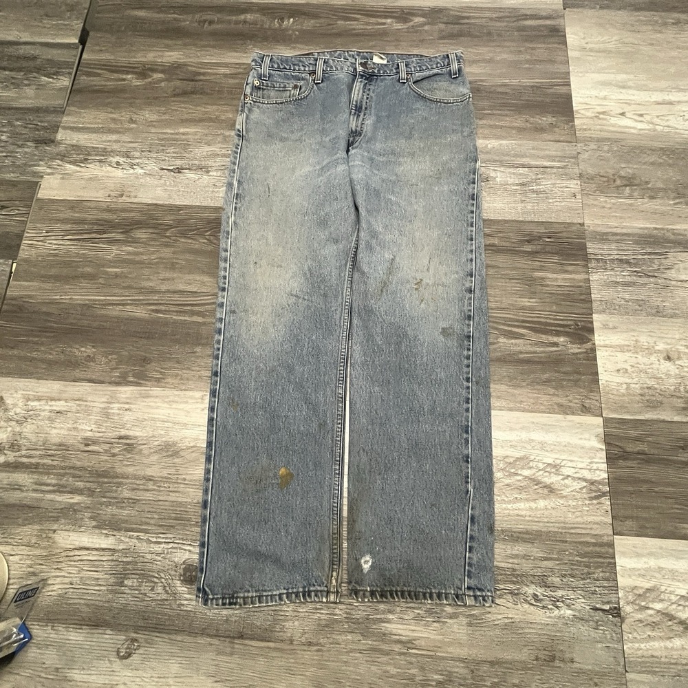 Vintage Levis 550 Grunge Straight‎ Leg Jeans 36 x 30 ( 35x29) Red Tab Paper Tag